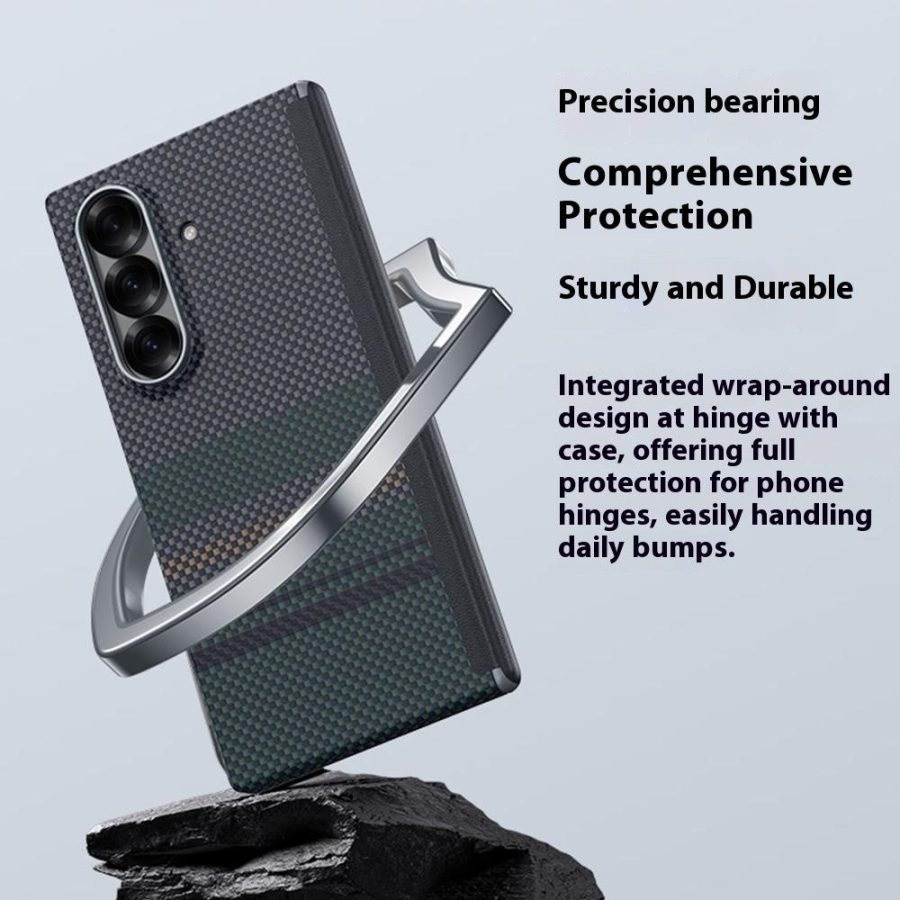 6601182054A-5 BENKS For Samsung Galaxy Z Fold7 5G Case Kevlar Aramid Fiber Aurora Weave Phone Cover Magnetic Case by The Case Factory