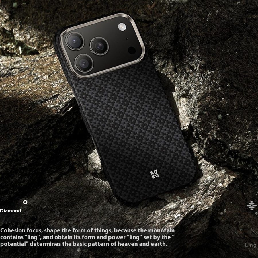 BENKS C1 For iPhone 17 Pro Case Kevlar Aramid Fiber Diamond Texture Woven Phone Cover Compatible with MagSafe by The Case Factory