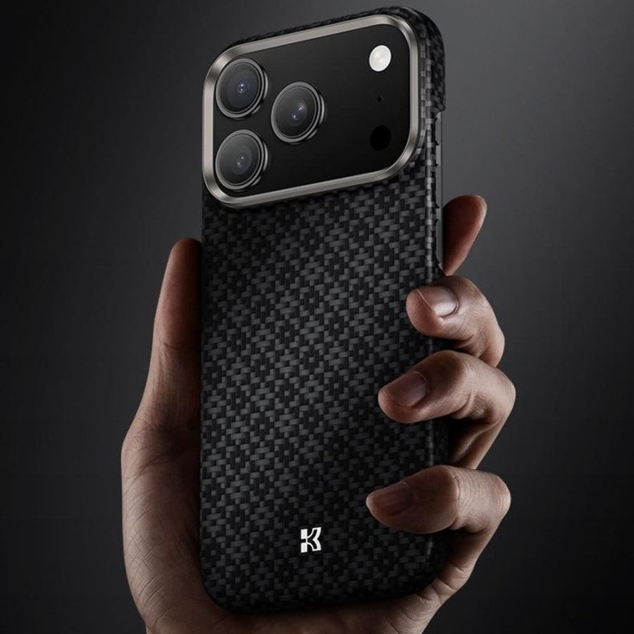 BENKS C1 For iPhone 17 Pro Max Case Kevlar Aramid Fiber Diamond Texture Woven Phone Cover Compatible with MagSafe by The Case Factory