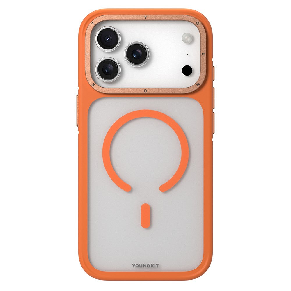 YOUNGKIT For iPhone 17 Pro Max Case Compatible with MagSafe Skin-Touch Matte PC + TPU Phone Cover Orange iPhone 17 Pro Max by The Case Factory