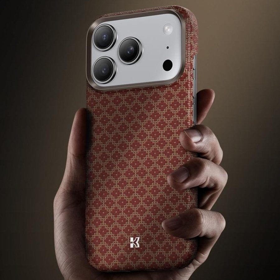 BENKS C1 For iPhone 17 Pro Case Kevlar Aramid Fiber Woven Diamond Texture Phone Cover Compatible with MagSafe by The Case Factory