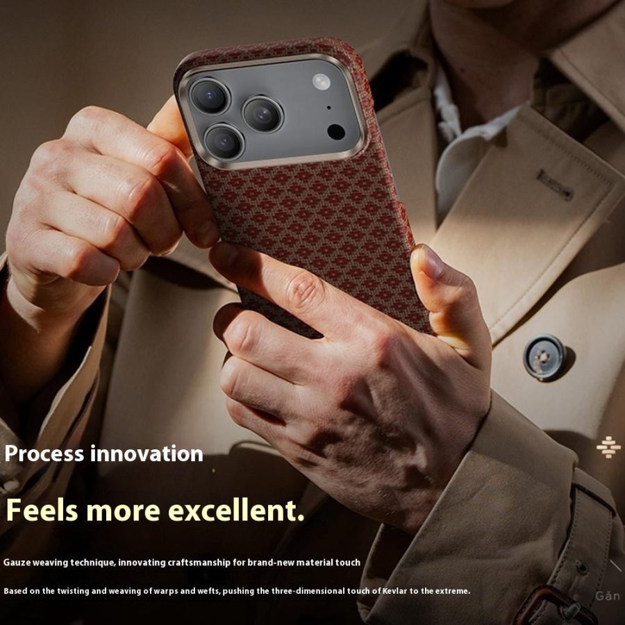 BENKS C1 For iPhone 17 Pro Max Case Case Kevlar Aramid Fiber Woven Diamond Texture Phone Cover Compatible with MagSafe by The Case Factory