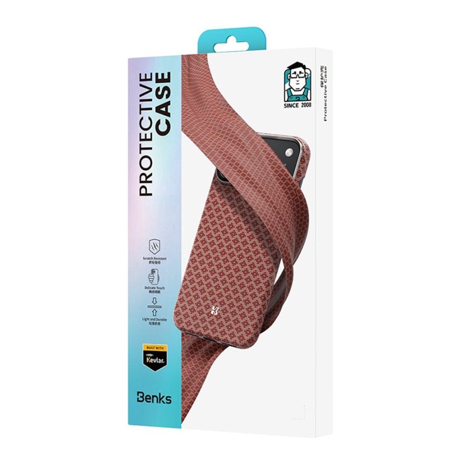 BENKS C1 For iPhone 17 Pro Max Case Case Kevlar Aramid Fiber Woven Diamond Texture Phone Cover Compatible with MagSafe by The Case Factory
