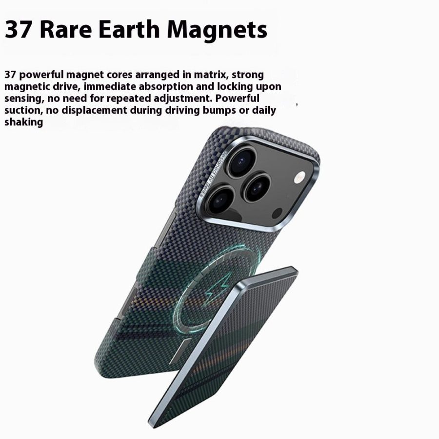 BENKS C1 For iPhone 17 Pro Max Case Compatible with MagSafe Kevlar Aramid Fiber Aurora Flow Woven Phone Cover by The Case Factory