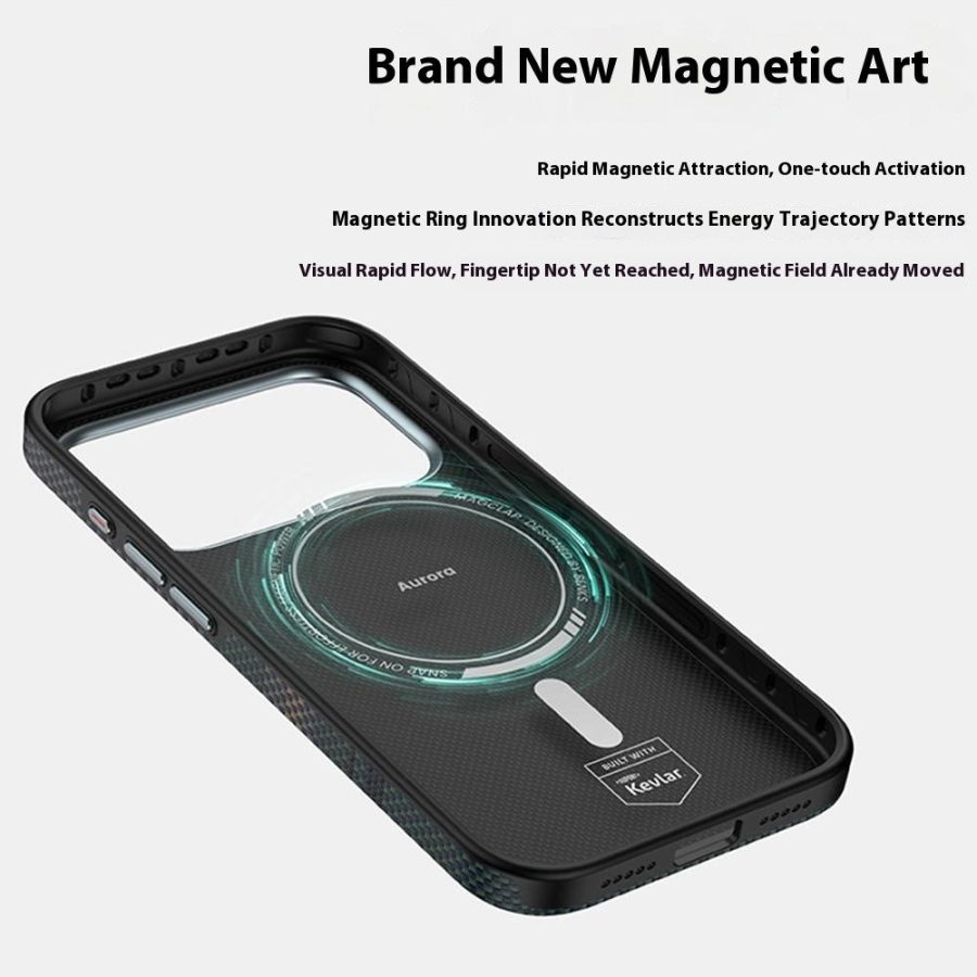 BENKS For iPhone 17 Pro Magnetic Case Kevlar Fiber Phone Back Cover Floating Weave Design by The Case Factory