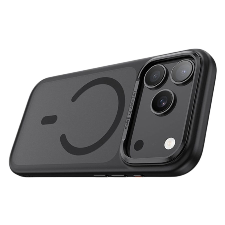 BENKS For iPhone 17 Pro Magnetic Case Skin Feel TPU + PC Phone Cover Compatible with MagSafe Black iPhone 17 Pro by The Case Factory