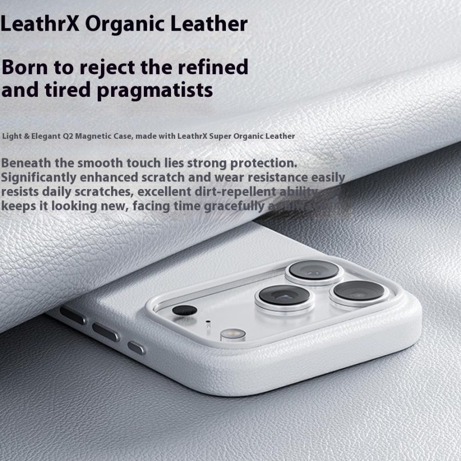 6601182700A-3 BENKS Q2 For iPhone 17 Pro Mircrofiber Leather + PC + Silicone Phone Case Compatible with MagSafe by The Case Factory