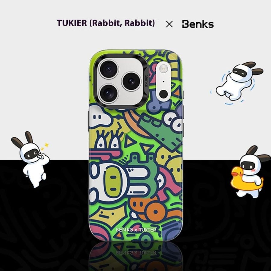 BENKS D1 for iPhone 17 Pro Max Magnetic Case Cartoon Pattern TPU TPE PC Phone Cover Compatible with MagSafe by The Case Factory