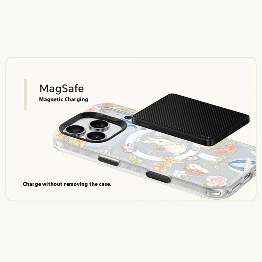 BENKS D1 for iPhone 17 Pro Max Magnetic Case Garden Series TPU TPE PC Phone Cover Compatible with MagSafe by The Case Factory