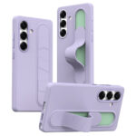 For Samsung Galaxy S25 FE Case Customizable Smart Key Control Wristband Kickstand PC + Silicone Phone Cover Purple Galaxy S25 FE by The Case Factory