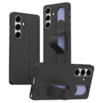 For Samsung Galaxy S25 FE Case Customizable Smart Key Control Wristband Kickstand PC + Silicone Phone Cover Black Galaxy S25 FE by The Case Factory