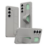 For Samsung Galaxy S24+ Case Customizable Smart Key Control Wristband Kickstand PC + Silicone Phone Cover Titanium Grey Galaxy S24+ by The Case Factory