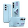 For Samsung Galaxy S24+ Case Customizable Smart Key Control Wristband Kickstand PC + Silicone Phone Cover Blue Galaxy S24+ by The Case Factory
