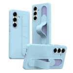 For Samsung Galaxy S24+ Case Customizable Smart Key Control Wristband Kickstand PC + Silicone Phone Cover Blue Galaxy S24+ by The Case Factory
