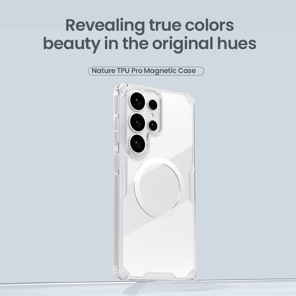 NILLKIN Nature Pro Series for Samsung Galaxy S26 Ultra Magnetic Case TPU-PC Ultra Clear Shockproof Phone Cover by The Case Factory
