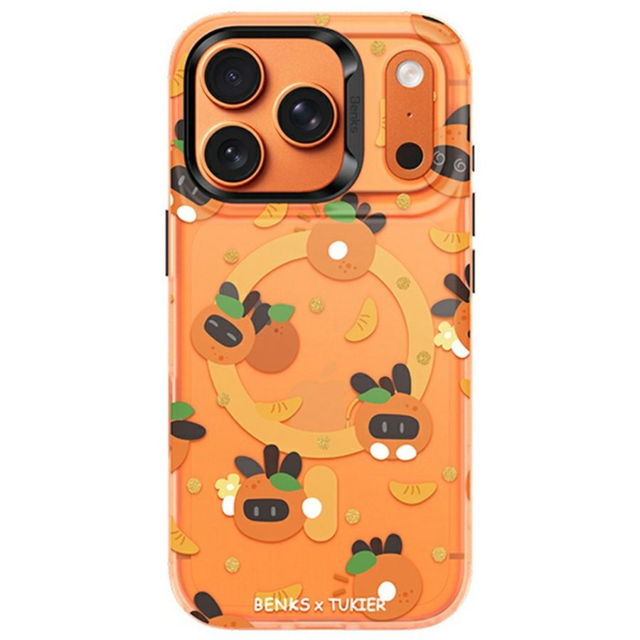 BENKS For iPhone 17 Pro Magnetic Case Cartoon Rabbit IMD PC Phone Cover Compatible with MagSafe by The Case Factory