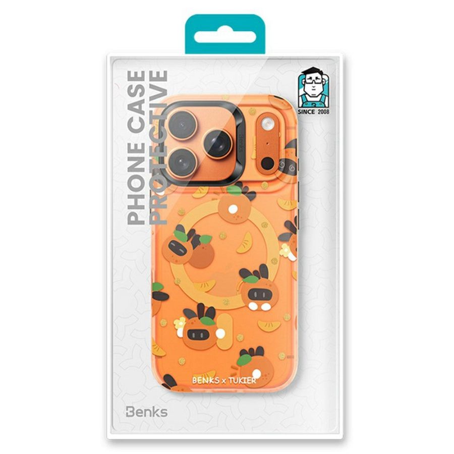 BENKS For iPhone 17 Pro Magnetic Case Cartoon Rabbit IMD PC Phone Cover Compatible with MagSafe by The Case Factory