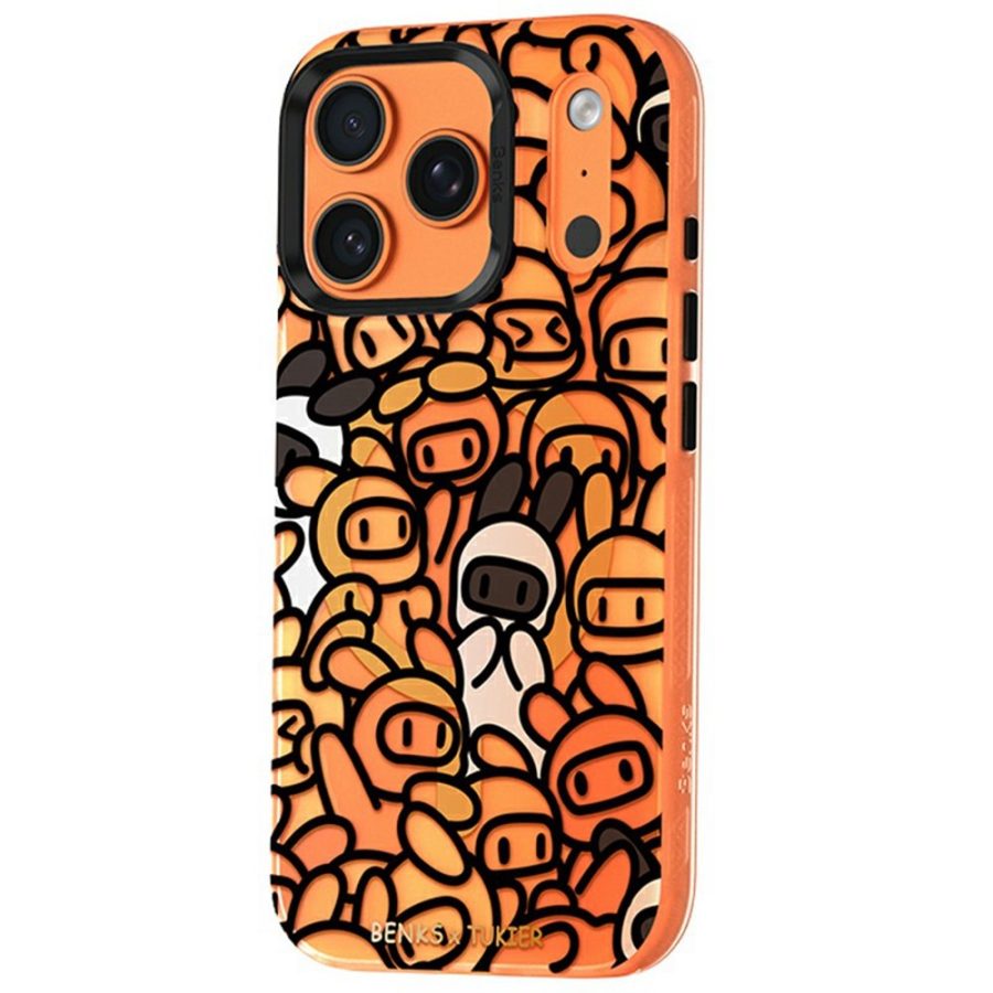 BENKS For iPhone 17 Pro Magnetic Case Cartoon Rabbit IMD PC Phone Cover Compatible with MagSafe Stacking Rabbit iPhone 17 Pro by The Case Factory