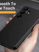 For Samsung Galaxy S25 Case Smart View Window Leather Phone Cover by The Case Factory