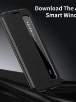 For Samsung Galaxy S25 FE Case Smart View Window Leather Phone Cover by The Case Factory