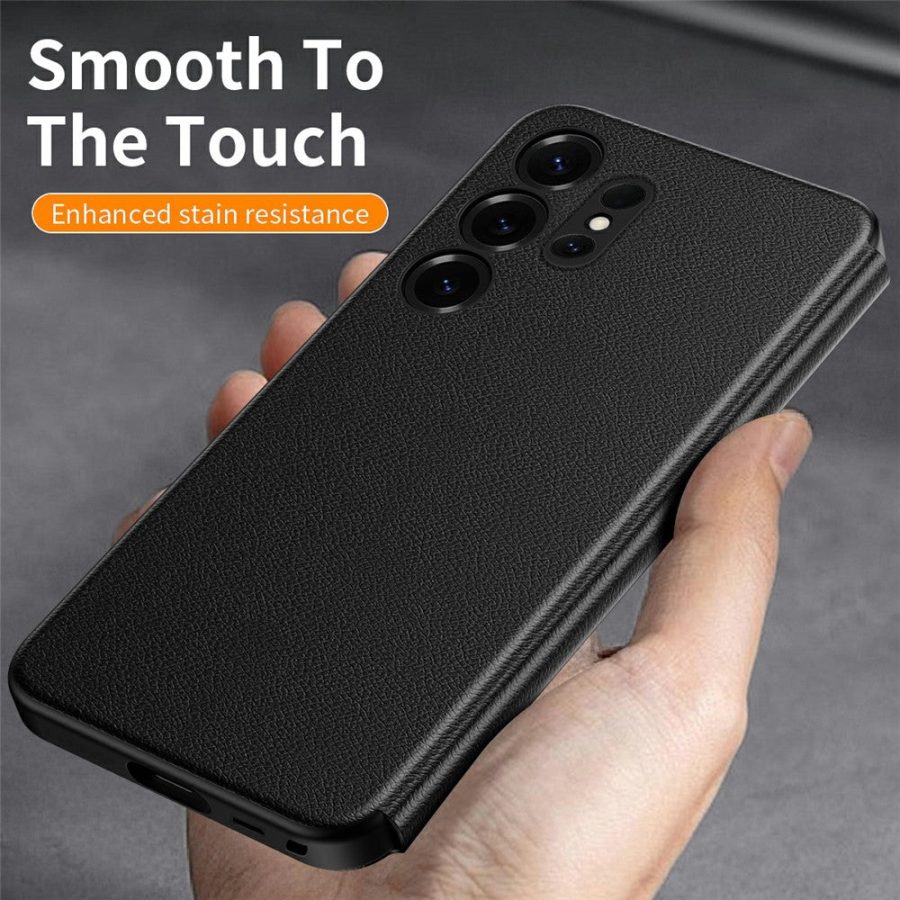 For Samsung Galaxy S23 Ultra Case Smart View Window Leather Phone Cover by The Case Factory