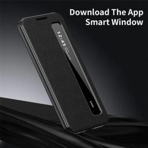 For Samsung Galaxy S25 Ultra Case Smart View Window Leather Phone Cover by The Case Factory