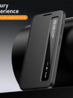 For Samsung Galaxy S25 Edge Case Smart View Window Leather Phone Cover by The Case Factory