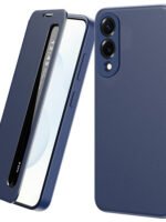 For Samsung Galaxy S25 Edge Case Smart View Window Leather Phone Cover Sapphire Galaxy S25 Edge by The Case Factory