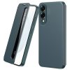 6601198975D-1 For Samsung Galaxy S25 Edge Case Smart View Window Leather Phone Cover Green Galaxy S25 Edge by The Case Factory
