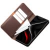 6601199205A-3 QIALINO For Samsung Galaxy S26+ Wallet Case Matte Genuine Leather Flip Phone Cover by The Case Factory