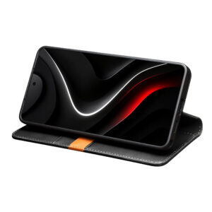 QIALINO For Samsung Galaxy S26 / S26 Pro Wallet Case Matte Genuine Leather Flip Phone Cover by The Case Factory