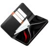 6601199206A-3 QIALINO For Samsung Galaxy S26 / S26 Pro Wallet Case Matte Genuine Leather Flip Phone Cover by The Case Factory