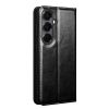 6601199213A-4 QIALINO For Samsung Galaxy S26 / S26 Pro Wallet Case Waxy Genuine Leather Flip Phone Cover by The Case Factory