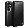 6601199214A-1_b406f07f-f600-4bfc-8847-5003b869c076 QIALINO For Samsung Galaxy S26 Ultra Wallet Case Waxy Genuine Leather Flip Phone Cover Black Galaxy S26 Ultra by The Case Factory