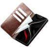 6601199215A-3 QIALINO For Samsung Galaxy S26+ Wallet Case Waxy Genuine Leather Flip Phone Cover by The Case Factory
