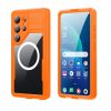 6601199421A-1 REDPEPPER For Samsung Galaxy S26 Ultra IP68 Waterproof Case Clear Magnetic Phone Cover Orange Galaxy S26 Ultra by The Case Factory