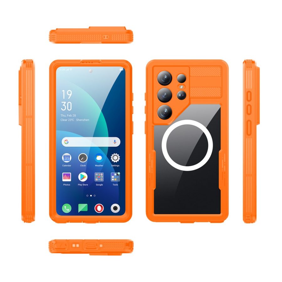 6601199421A-12 REDPEPPER For Samsung Galaxy S26 Ultra IP68 Waterproof Case Clear Magnetic Phone Cover by The Case Factory