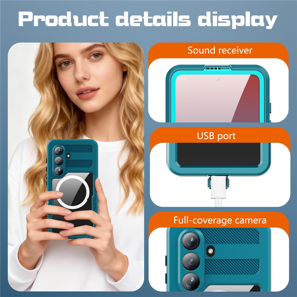 REDPEPPER For Samsung Galaxy S26 IP68 Waterproof Case Clear Magnetic Phone Cover by The Case Factory