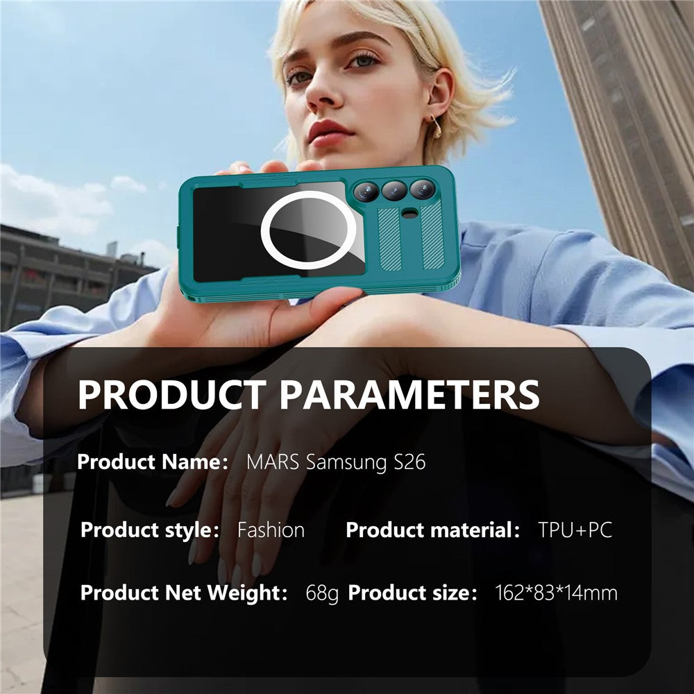 REDPEPPER For Samsung Galaxy S26 IP68 Waterproof Case Clear Magnetic Phone Cover by The Case Factory