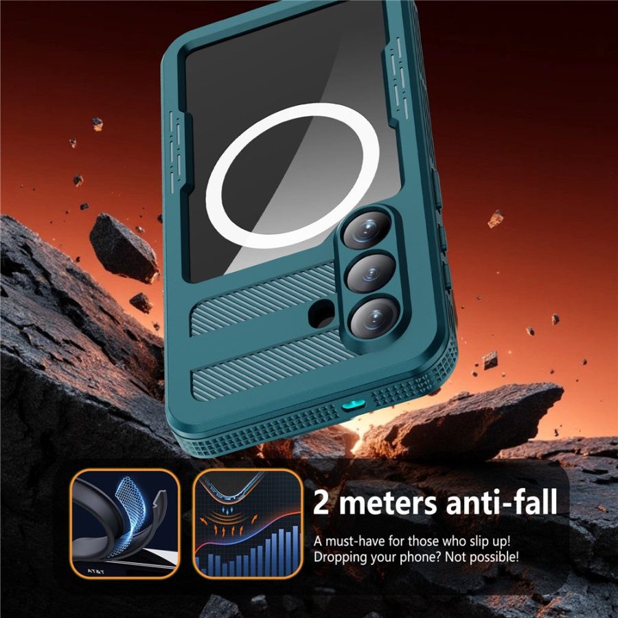 6601199422A-5 REDPEPPER For Samsung Galaxy S26 IP68 Waterproof Case Clear Magnetic Phone Cover by The Case Factory