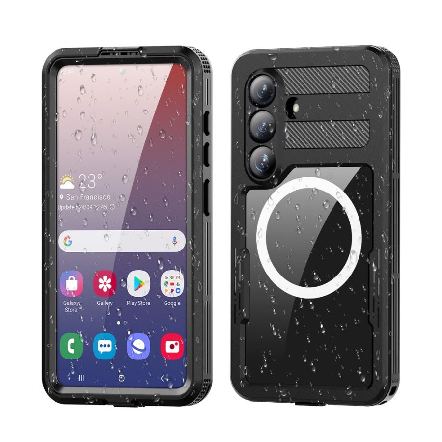 6601199422B-1 REDPEPPER For Samsung Galaxy S26 IP68 Waterproof Case Clear Magnetic Phone Cover Black Galaxy S26 by The Case Factory
