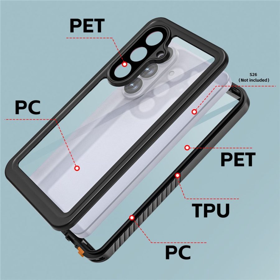 6601199424A-7 REDPEPPER FS Series For Samsung Galaxy S26 Waterproof Case IP68 Shockproof Phone Cover by The Case Factory