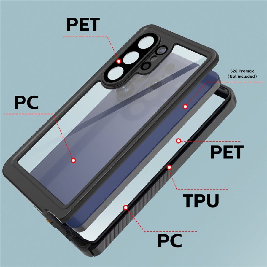 6601199425A-7 REDPEPPER FS Series For Samsung Galaxy S26 Ultra Waterproof Case IP68 Shockproof Phone Cover by The Case Factory