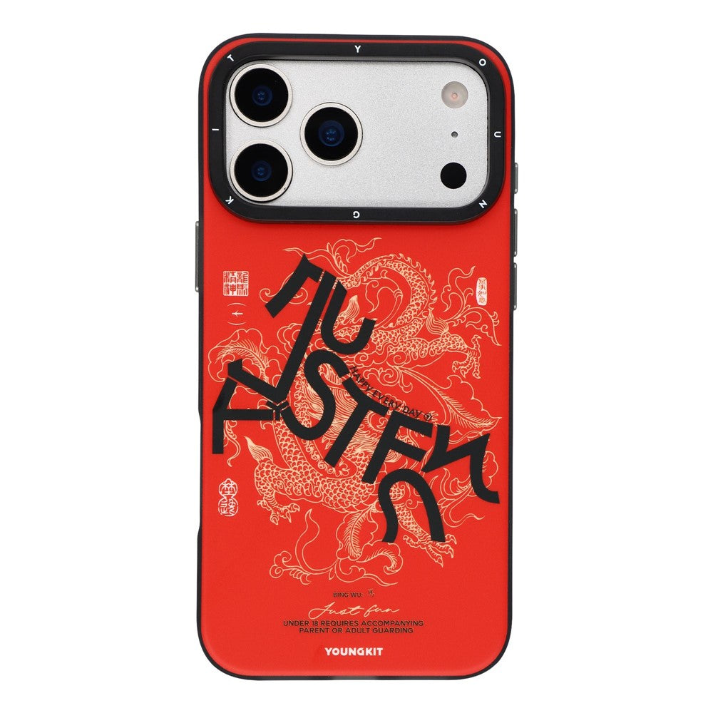 YOUNGKIT Loong Horse Spirit Series For iPhone 17 Pro Max Magnetic Case Skin Touch TPU PC Phone Cover by The Case Factory