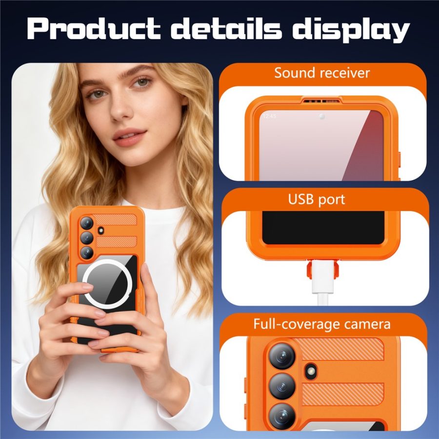 6601200601A-11 REDPEPPER For Samsung Galaxy S26+ IP68 Waterproof Case Clear Magnetic Phone Cover by The Case Factory
