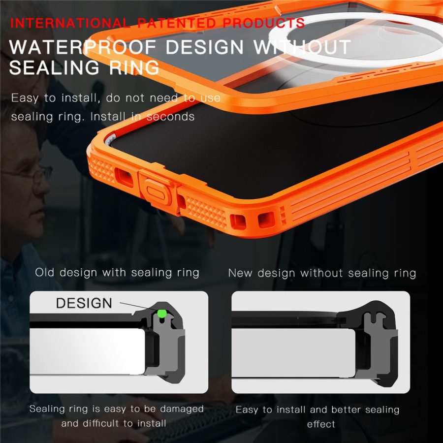6601200601A-13 REDPEPPER For Samsung Galaxy S26+ IP68 Waterproof Case Clear Magnetic Phone Cover by The Case Factory