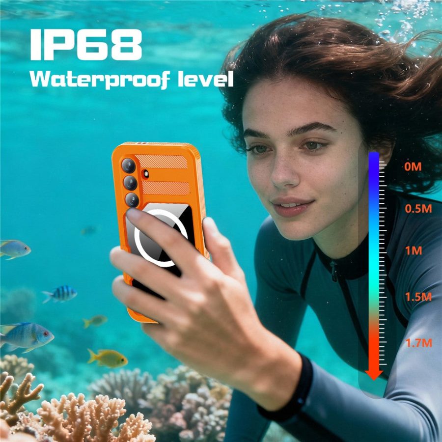 6601200601A-6 REDPEPPER For Samsung Galaxy S26+ IP68 Waterproof Case Clear Magnetic Phone Cover by The Case Factory
