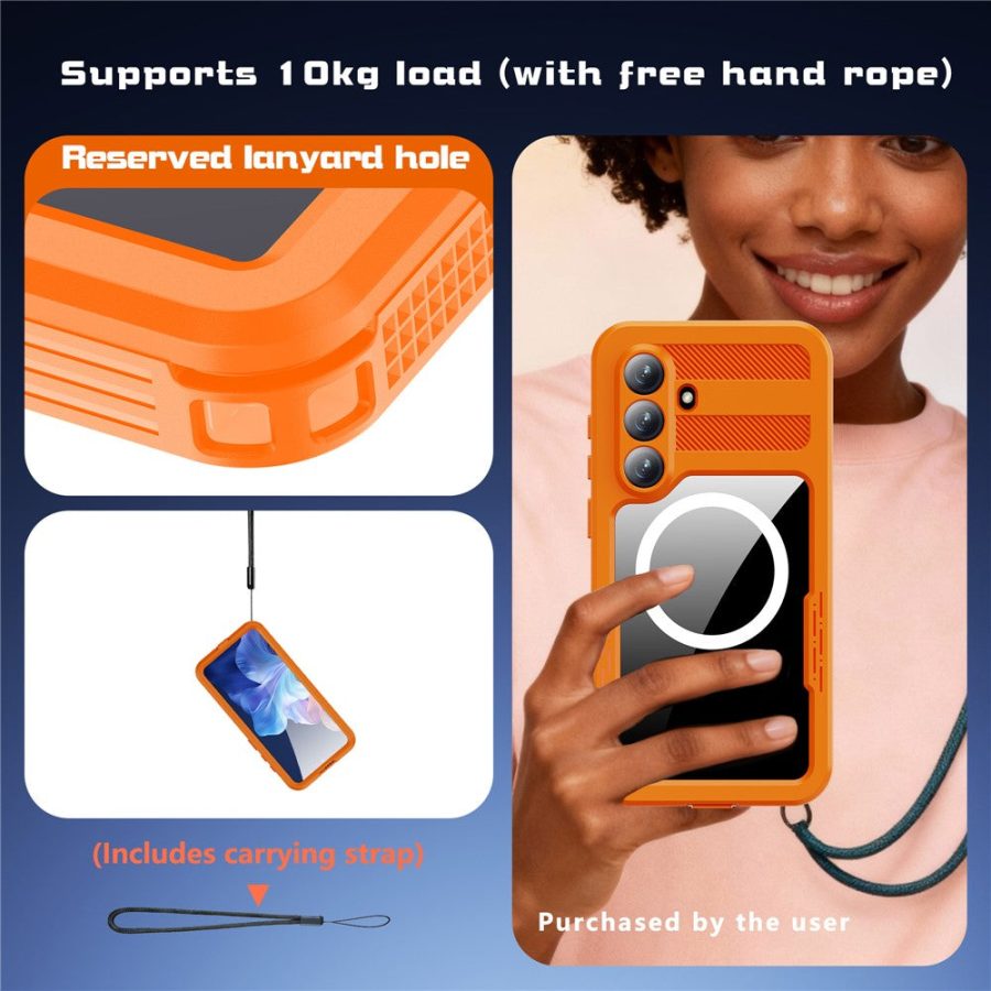 6601200601A-8 REDPEPPER For Samsung Galaxy S26+ IP68 Waterproof Case Clear Magnetic Phone Cover by The Case Factory