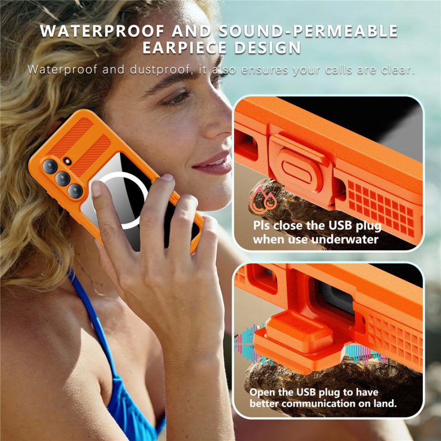6601200601A-9 REDPEPPER For Samsung Galaxy S26+ IP68 Waterproof Case Clear Magnetic Phone Cover by The Case Factory