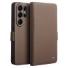 6601200828A-1_5a41f220-cebb-4e3c-bb6a-72dfc025d188 QIALINO For Samsung Galaxy S26 Ultra Wallet Case Litchi Genuine Leather Magnetic Closure Flip Phone Cover Brown Galaxy S26 Ultra by The Case Factory
